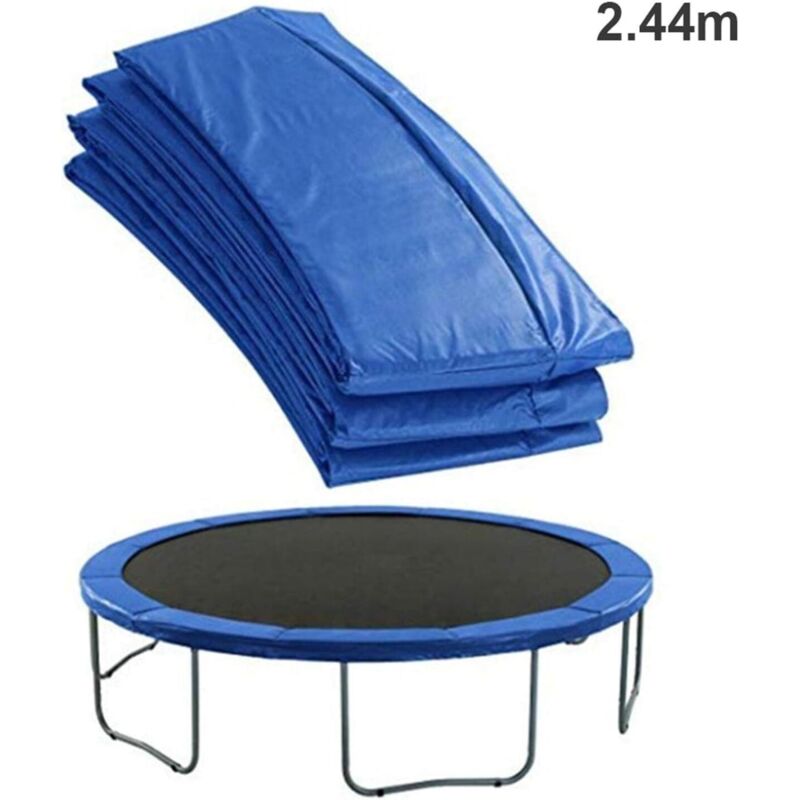 Ugreat - Trampolin-Schutzpolster, 244 cm Trampolin-Sicherheitspolster, Trampolin-Federschutzpolster – reißfest, blau, aafgvc