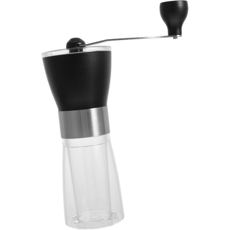 Transparente manuelle Getreidemühle, Gewürzmühle, multifunktionales Mahlwerkzeug für Zuhause, ideal für Leinsamen und andere Gewürze