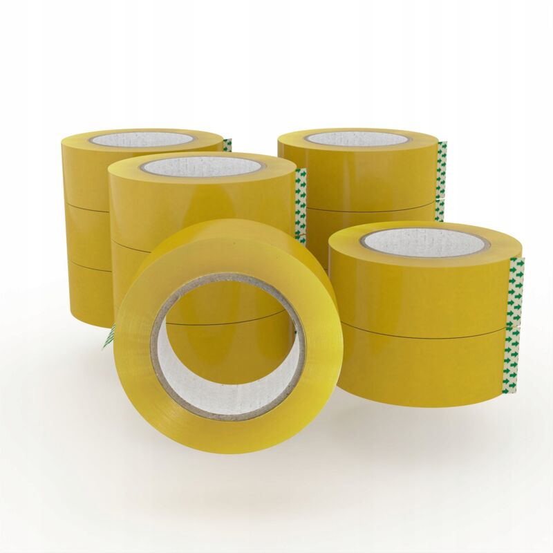 Transparentes Klebeband, 12 Stück, 125 Meter, sehr lang für Kartons, stark