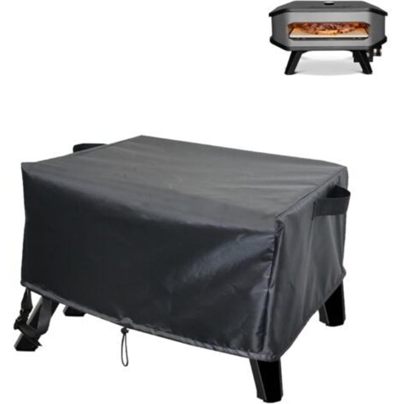 Transporttasche Schutzhülle für Pizzaofen – Wasserdichte Staubschutzhülle für Pizzaofen mit 420D Silberbeschichtung – 62 x 62 x 28 cm