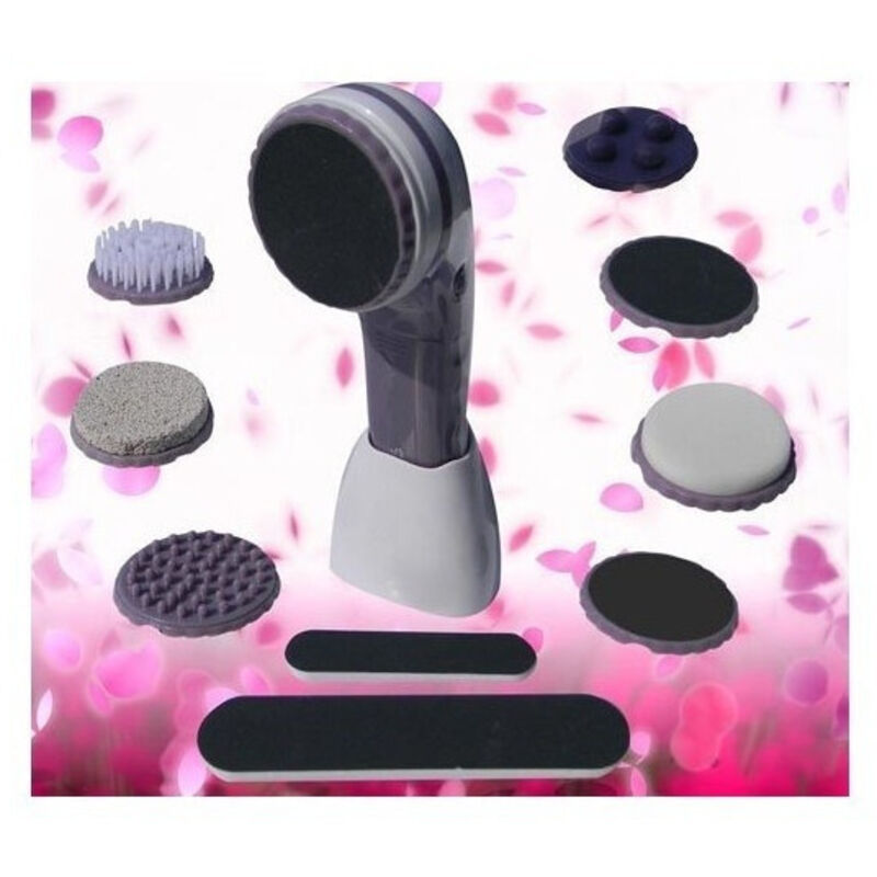 Trade Shop Traesio - Trade Shop - 5-in-1-Körperbehandlung, Epilierer, Massagegerät, Hornhautentferner, Gesichtsreinigung -