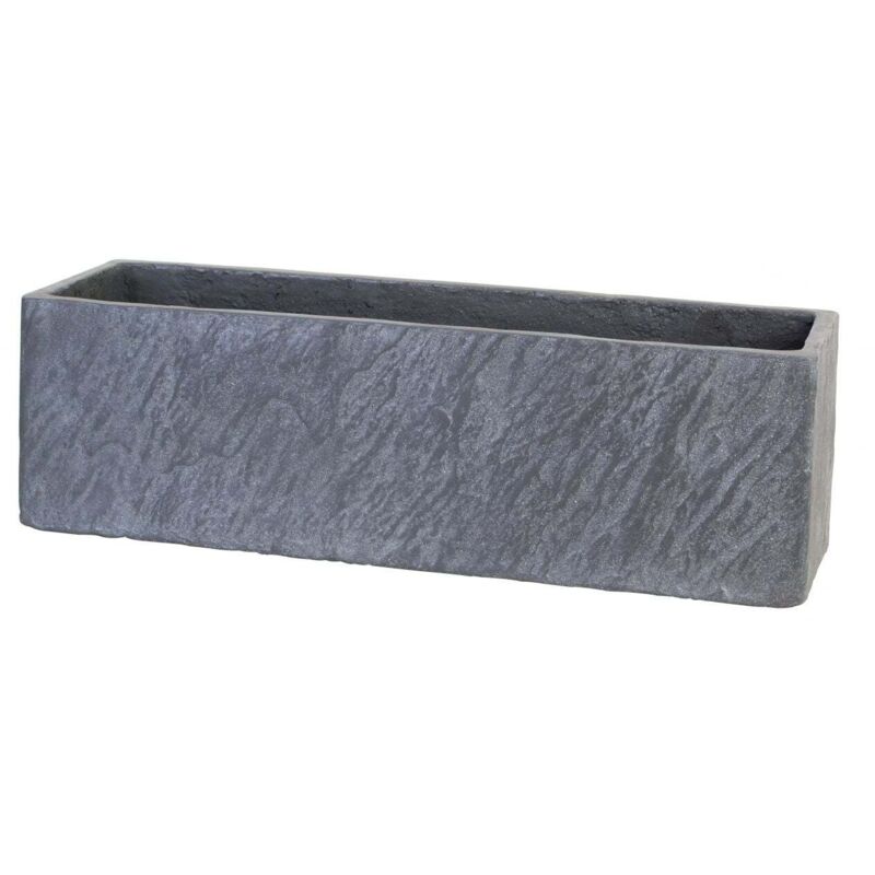 Trendline - Blumenkasten Schieferoptik 37x17x17 cm Blumentopf Töpfe