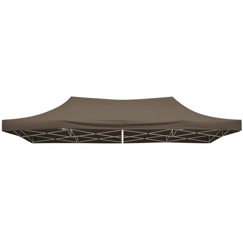 Trendline - Ersatzdach 2,97 x 5,81 m für Faltpavillon Taupe Pavillondach