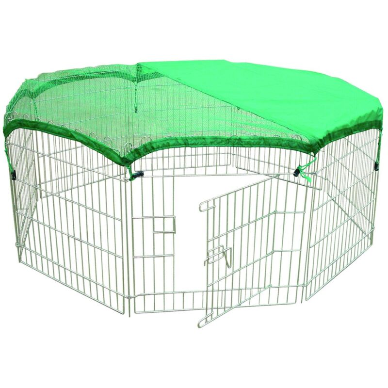 Trendline - Freigehege für Kleintiere 60x60 cm, 8 Teile Laufstall Freilauf Gehege