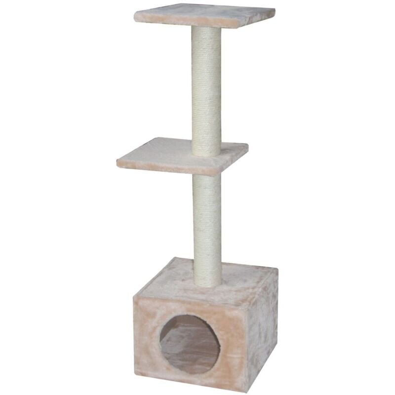 Trendline - Kratzbaum Felino 37 x 37 cm beige Katzenkratzbaum Katzenbaum Sisal