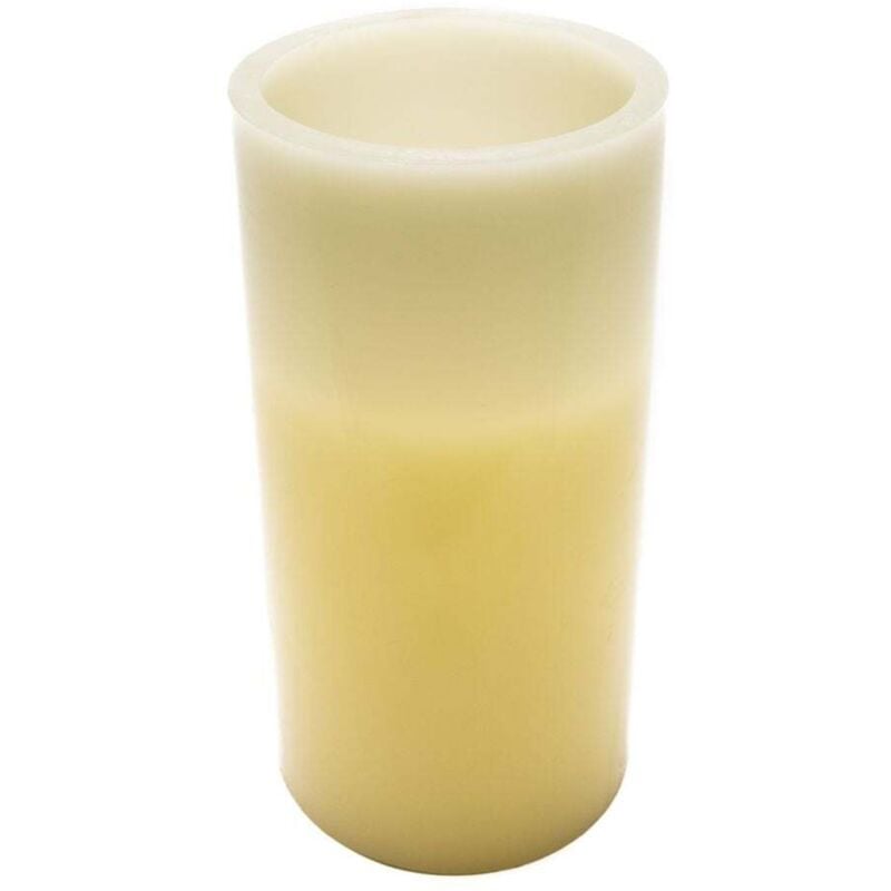 Led Kerze 10 x 20 cm flammenlose Echtwachs Kerze Wachskerze - Trendline