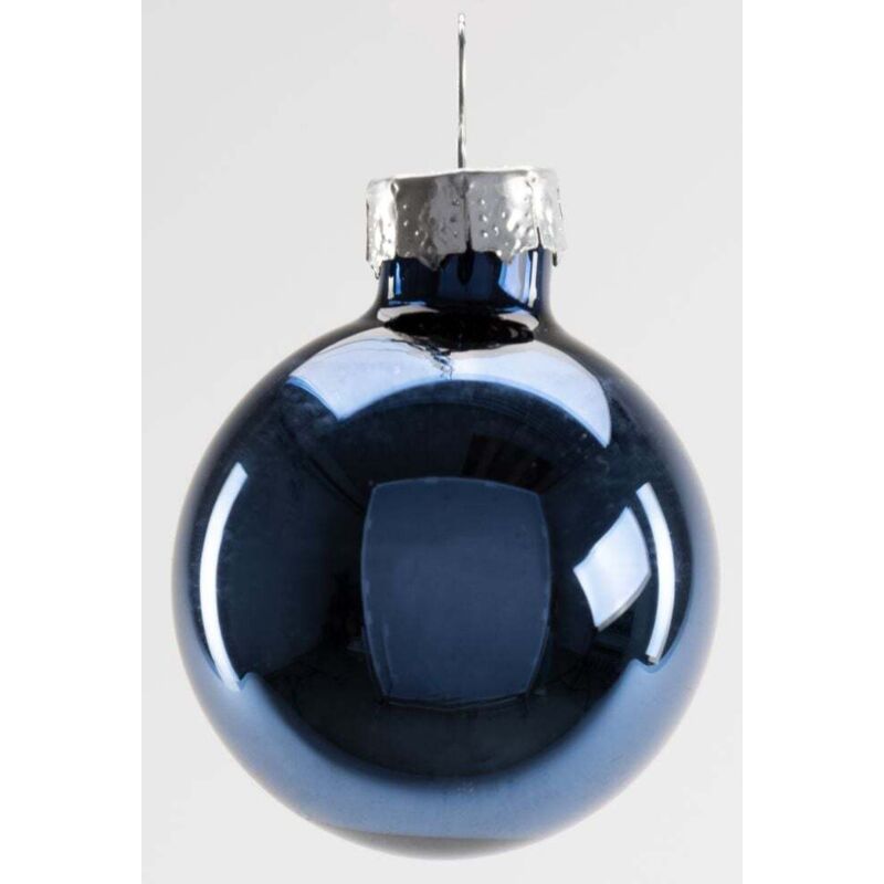 Trendline - Weihnachtskugeln Mini aus Glas ø 35 mm nachtblau 16 Stück Christbaum