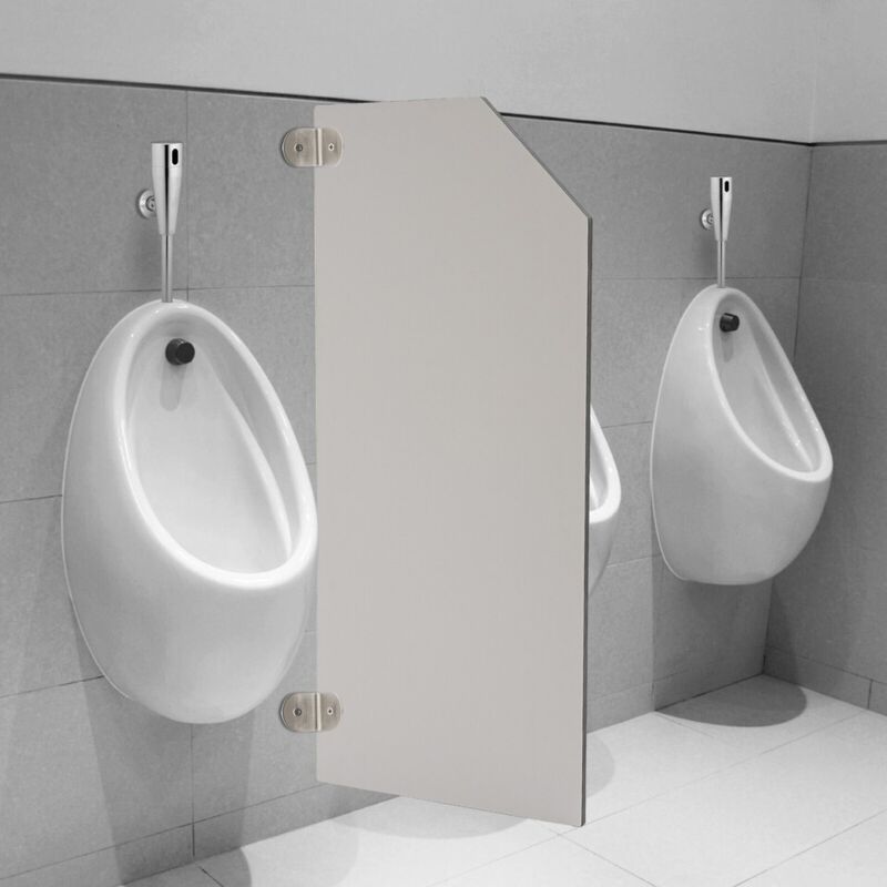 Trennwand f체r Urinal 40 x 90 cm, schr채ge Trennwand f체r Urinal, Trennwand f체r Badezimmer, Wandtrennwand f체r Herrenurinal, Badezimmer.