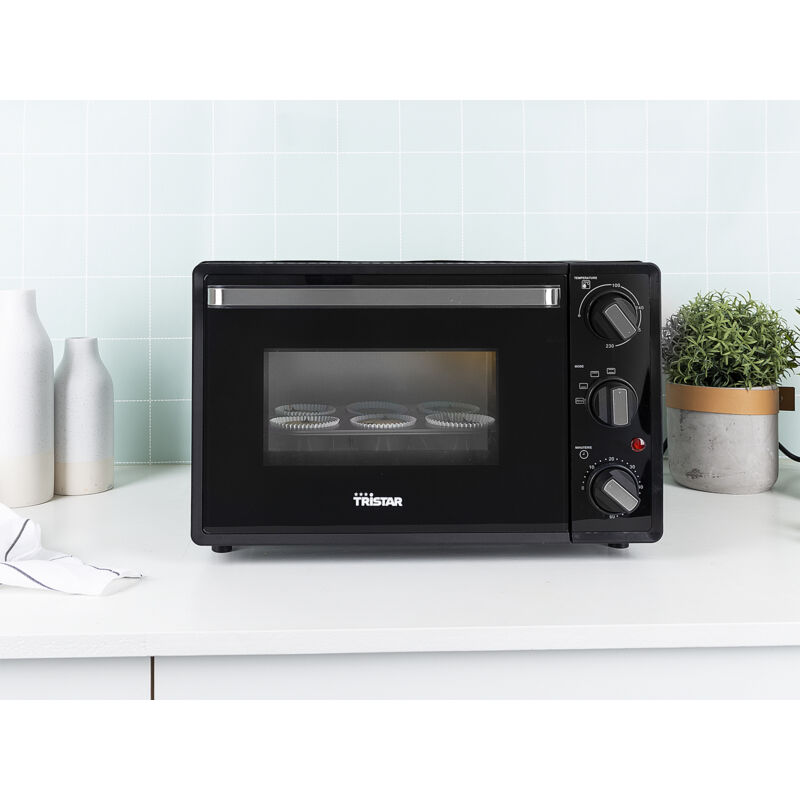 Mini Backofen 19 Liter, 60 Min. Timer, Ober-& Unterhitze - 1300 Watt