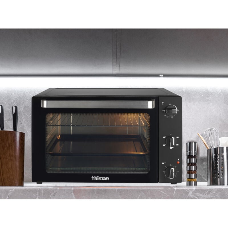 Mini Backofen 60 Liter 90 Min. Timer, Umluft, Ober- & Unterhitze - 2000 Watt