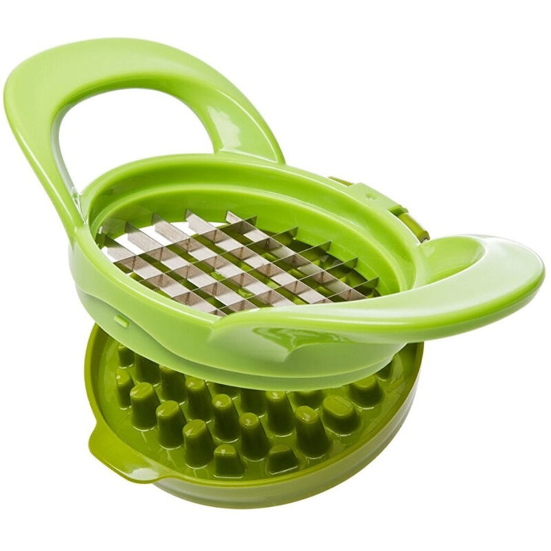 Trade Shop Traesio - Trade Shop - Knoblauchschneider, Scheiben und Würfel mit Stahlklingen -