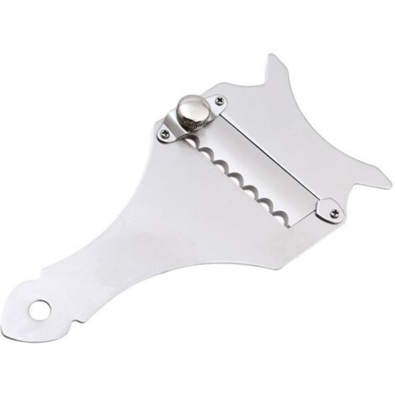 Tonchean - Trüffelreibe aus Edelstahl, praktischer Wellenklingenschneider für Schokolade, Käse, Pralinen, Edelstahl, 1 Stück
