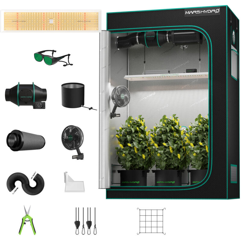 Mars Hydro - TSL2000 led Wachstum Licht+120x60cm komplette Blumen Wachstum Zelt Kit
