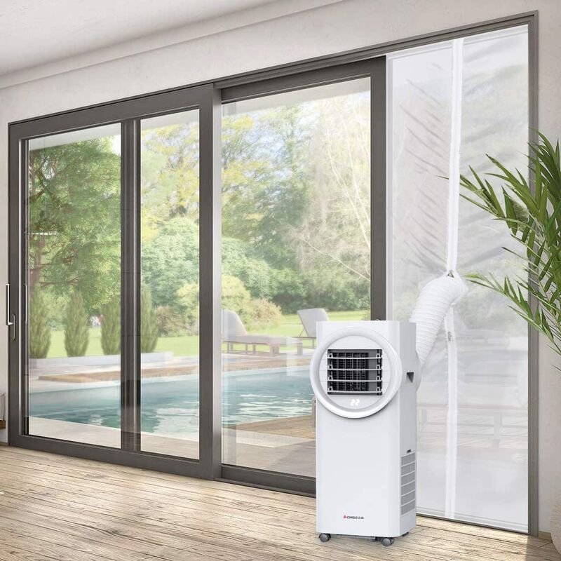Salcar - Tür- und Fensterabdichtung für tragbare Klimaanlage Ablufttrockner Luftentfeuchter, 230cm x 45cm / Tür