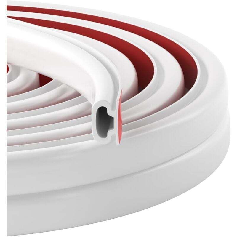 Tür- und Fensterdichtung zur Wärme- und Schalldämmung, D-förmige Gummidichtung, selbstklebend, kältebeständig, wärmeisolierend, für Eingangstüren und