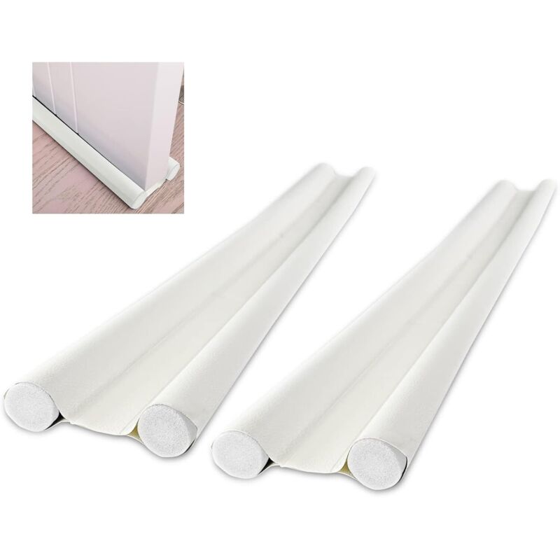 Jalleria - Tür-Zugluftstopper 2er Set Testsieger 95cm Premium Leder Tür-Zugluftstopper Energiesparend - Leise und schön Zuglufttür waschbar und