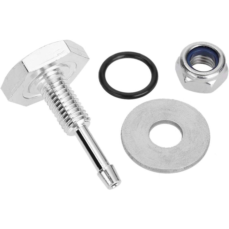 Ersandy - Turbolader-Montagesatz, Ladedruckanzeige, Universal-Auto-Turbolader, Silikon-Ladeschlauch, Nippel, Turbo-Vakuum-Messgerät, TDI-Messgerät,