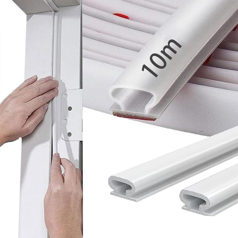 Türfensterdichtung Kälte- und Schalldämmung, Typ D Gummi-Türdichtung, TPE Selbstklebender Türdichtungsstreifen, für Türschalldämmung,