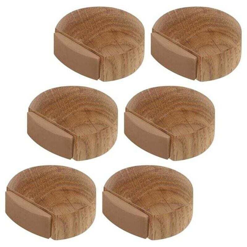 Türstopper - Selbstklebende Türstopper aus Holz für Böden und Parkett - Selbstklebender Türstopper - Türstopper (Eiche Natur)