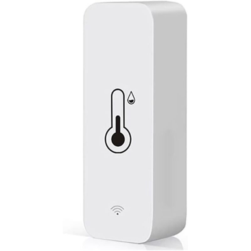 Tuya Smart Temperatur- und Feuchtigkeitssensor WiFi APP Remote Monitor für Smart Home VAR Smart Life Arbeit mit Alexa Weiß