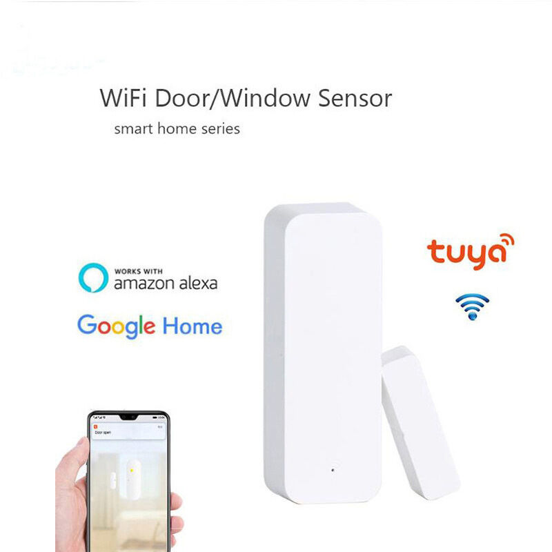 Tuya WIFI Tür- und Fenstersensor, magnetische Tür, Smart Home, Fernbedienung, Diebstahlschutz, Tür- und Fensteralarm zur Epidemieprävention und