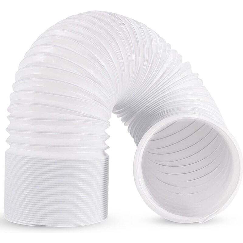 Tuyau Climatiseur Mobile 2m, Tuyau d'évacuation Climatiseur de Diamètre et 200cm de Longueur, Rallonge Gaine Climatiseur Mobile en Matièrè PP