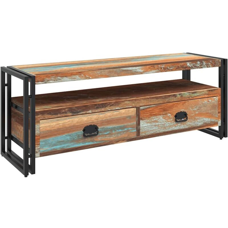 TV-Schrank Altholz Massiv - Vidaxl