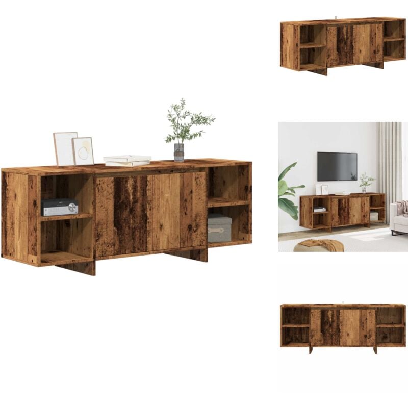 Vidaxl - TV-Schrank Altholz-Optik 130x35x50 cm Holzwerkstoff - TV-Schrank - TV-Schränke - Lowboard - Stereo Schrank