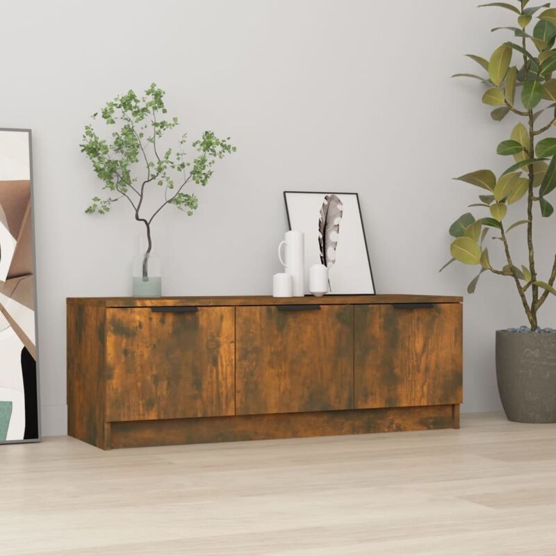 Vidaxl - TV-Schrank Räuchereiche 102x35x36,5 cm Holzwerkstoff