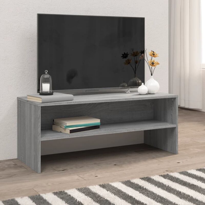 Vidaxl - TV-Schrank Grau Sonoma 100x40x40 cm Holzwerkstoff