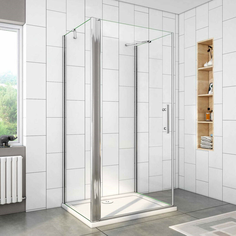 U-Duschkabine Drehtür 80x70x80cm (Seitenwand:80cm) U-FORM Duschkabine Duschabtrennung
