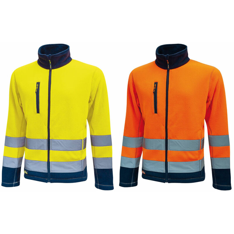 U-power - Boing Warnschutz Fleecejacke - xxxl - Orange - Orange