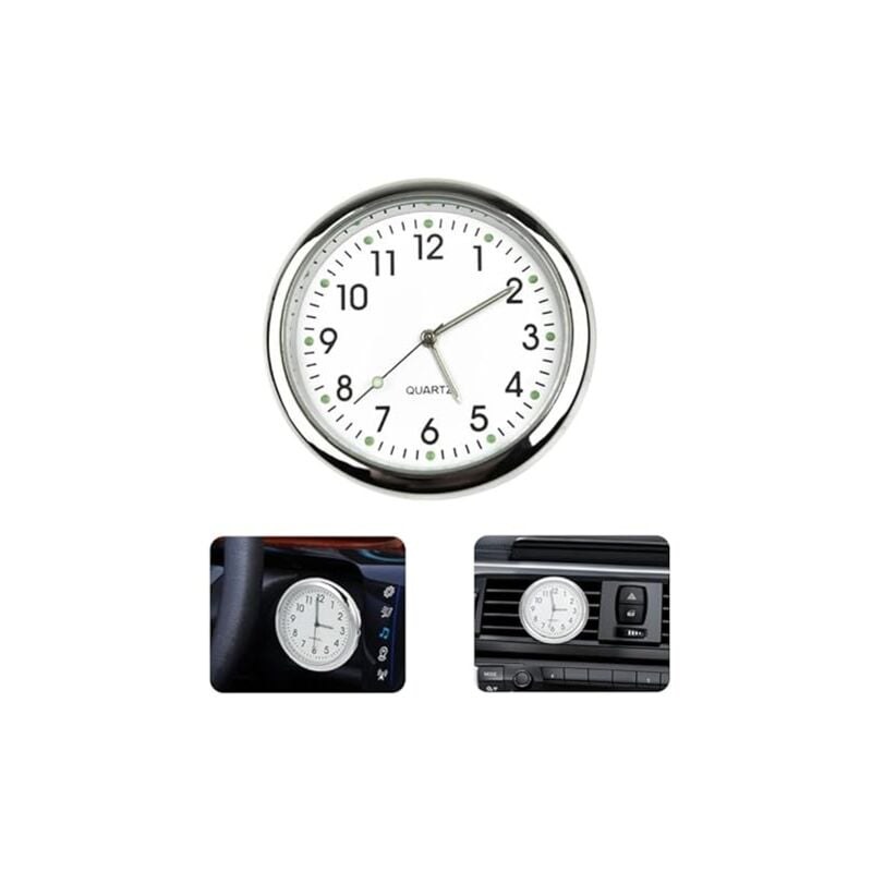 Uhr für Auto Armaturenbrett Autouhr Selbstklebend Leuchtende Auto Uhr Universelle Taschenuhr Auto Lüftungsschlitz Clip Uhr für Auto Lnnendekoration