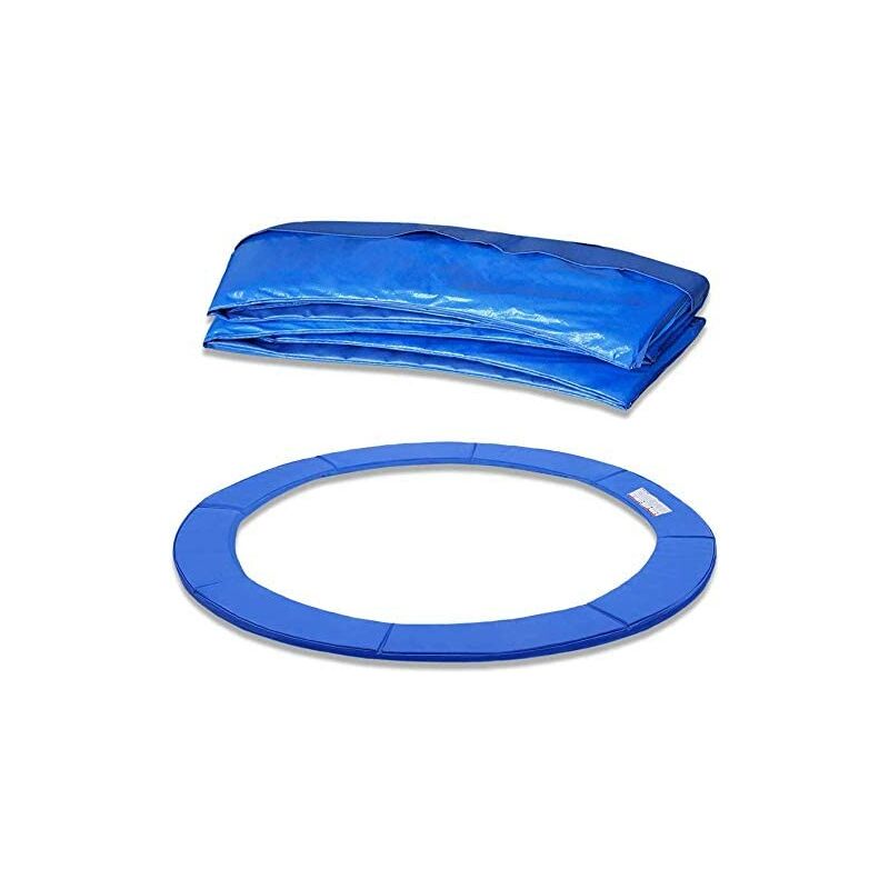 UISEBRT Federabdeckung Trampolin Randabdeckung, UV-resistent Randschutz, Sicherheitsmatte, Blau, 30cm Breite, fuer Trampolin Ø305 cm