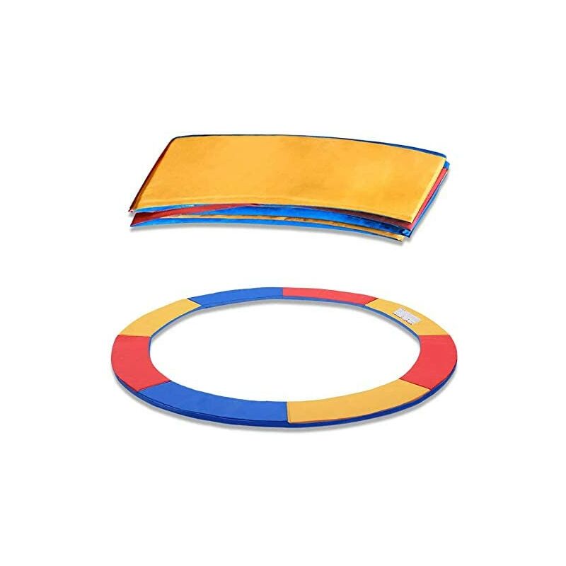 UISEBRT Federabdeckung Trampolin Randabdeckung, UV-resistent Randschutz, Sicherheitsmatte, Dreifarbig, 30cm Breite, fuer Trampolin Ø305 cm