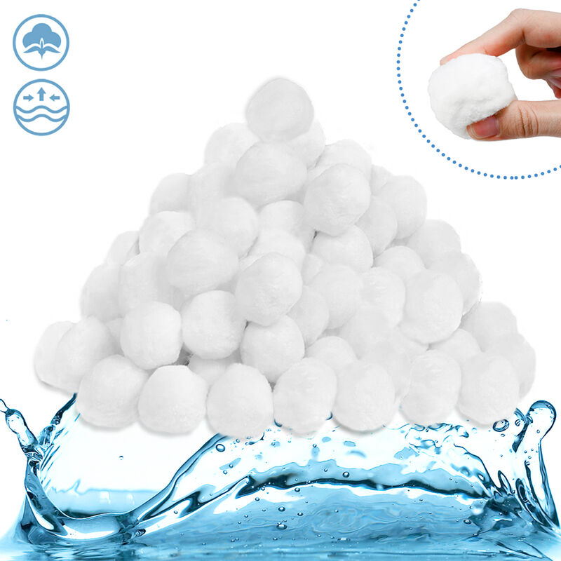 UISEBRT Pool Filterbälle 1400g - Filter für Sandfilteranlage Filter Balls Sandfilter ersetzen 50kg Filtersand, Geeignet für Schwimmbad, Filterpumpe