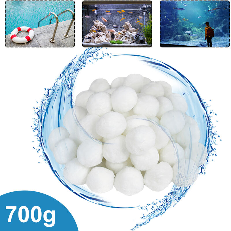 UISEBRT Pool Filterbälle 700g - Filter für Sandfilteranlage Filter Balls Sandfilter ersetzen 25kg Filtersand, Geeignet für Schwimmbad, Filterpumpe