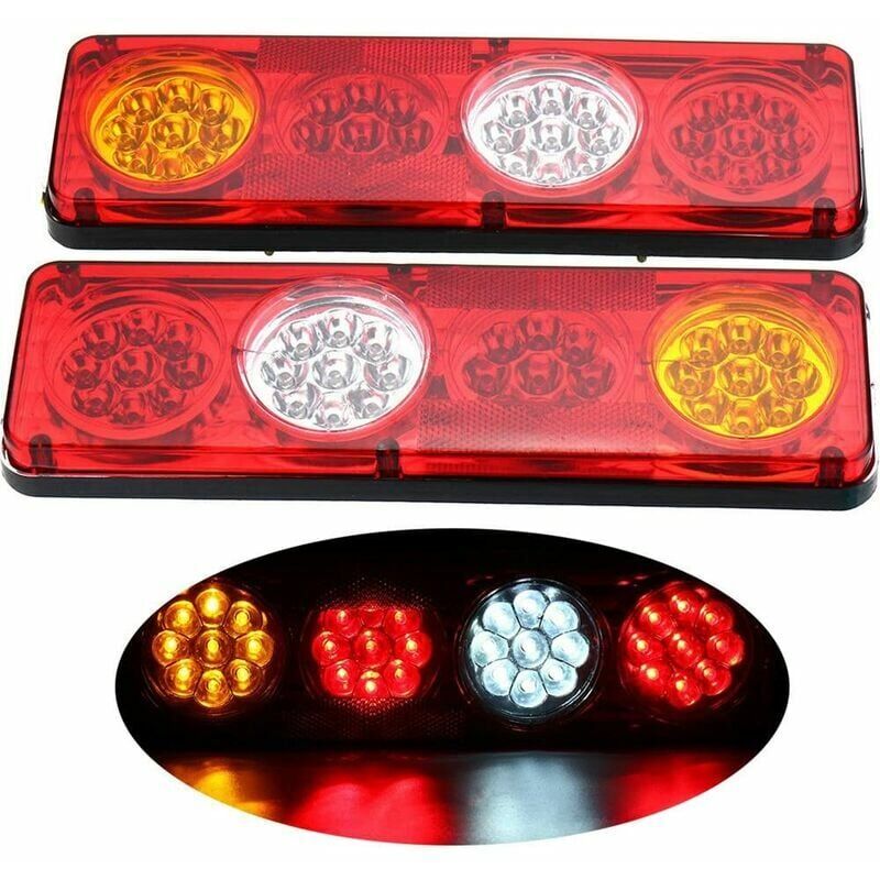 2 Stück Anhänger-Rücklicht, 36 Stück LED-Anhänger-Licht, wasserdichtes LED-Rampenlicht, Anhänger-Auto-Rücklicht, Bremslicht, Bremslicht, 24 v