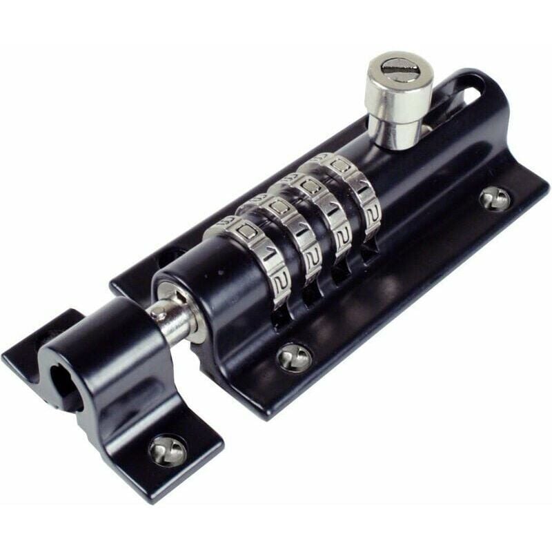 4-stelliges Zahlenkombinationsschloss mit stilvollem schwarzem Finish, ideal zum Sichern Ihrer Sachen. - Ulisem