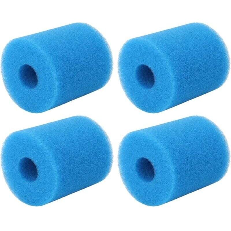 Ulisem 4 Stück H-Typ-Schwammfilterkartusche für Schwimmbäder, Ersatzschwamm für Poolpumpe