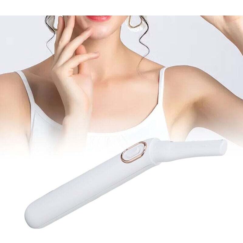 Ulisem Bikini-Rasierer für die Trockenanwendung, sicheres Trimmen im Winkel, tragbarer elektrischer Bikini-Trimmer mit LED-Licht für Frauen
