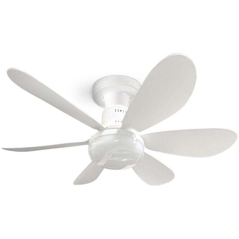 Ulisem Deckenventilator mit Licht und Fernbedienung, 40W dimmbarer LED-Deckenventilator mit E27-Fassung