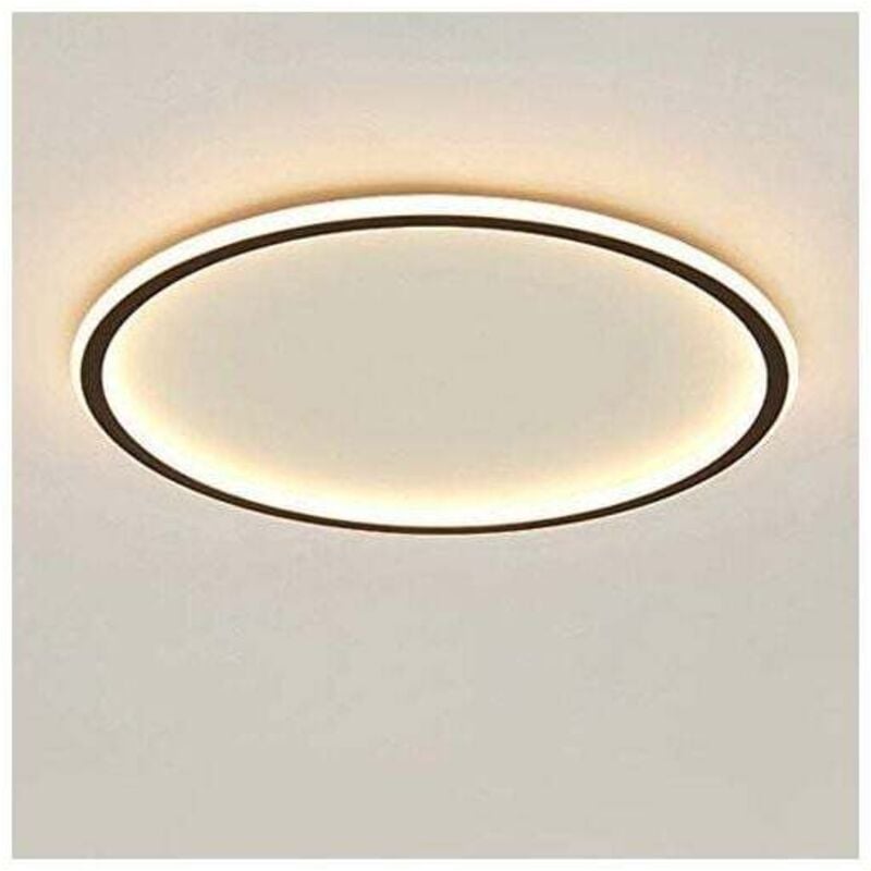 Ulisem Dimmbare runde LED-Deckenleuchte, dreifarbiges Ringlicht, moderne trendige Wohnzimmerlampe für Zuhause, Schlafzimmer, Büro (30 cm)