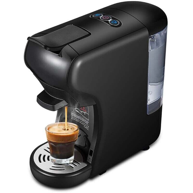Ulisem Espresso-Kaffeemaschine, Espresso, italienische Kaffeemaschine, Kalt-/Heißextraktion, 4-in-1 mit mehreren Kapseln, Pulver, gemahlen