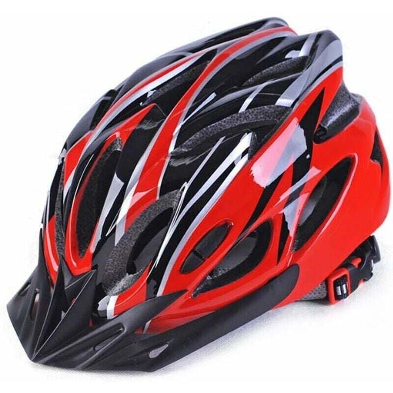 Ulisem Fahrradhelm, Integrierter Helm, Bike Helm, Rot, Geeignet für Damen und Herren