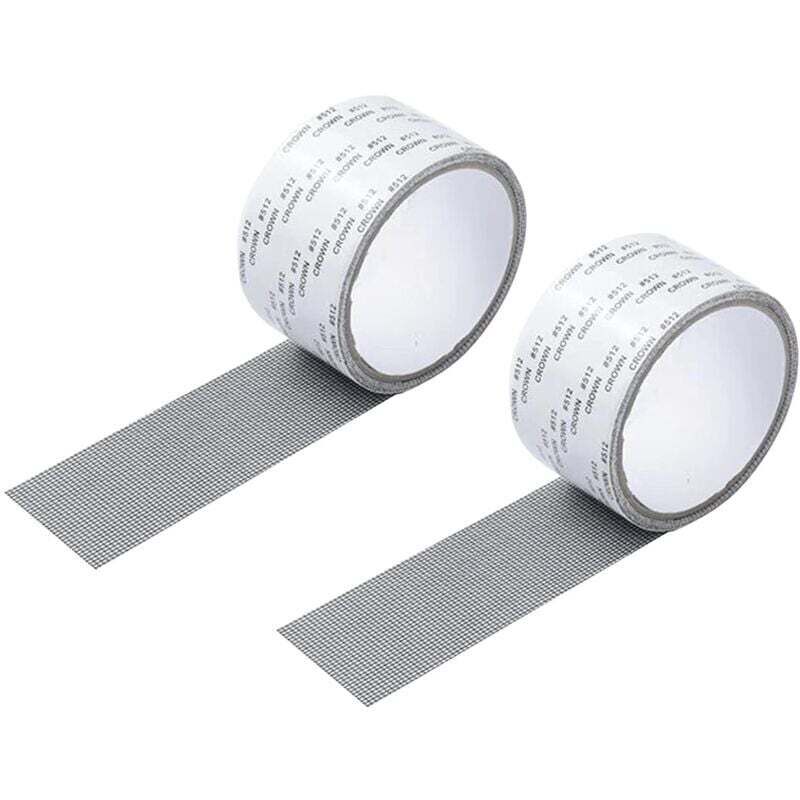 Ulisem Fensterreparaturband, Fliegengitter-Reparaturset, Glasfaserband, Türreparaturband für Fliegengittertür, Reparaturset für Risse und Löcher, 2