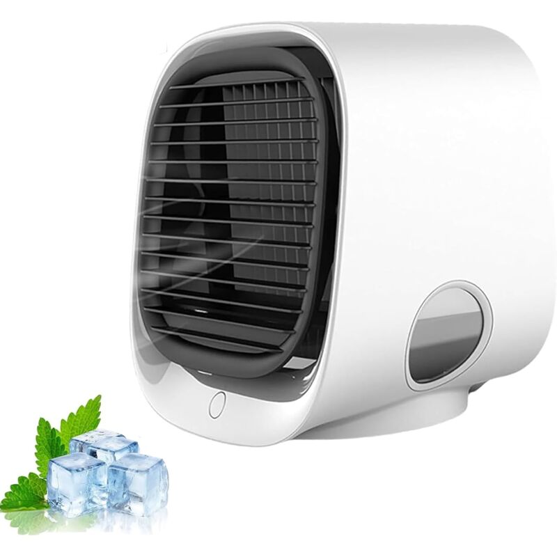 Mini-Tragbare Klimaanlage, 3-in-1-Luftkühler-Ventilator-Klimaanlage 3 Geschwindigkeiten Persönliche Tragbare Klimaanlage Mini-Leise Klimaanlage für