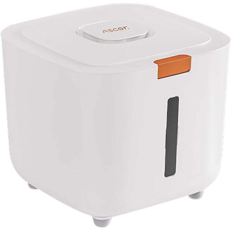 Ulisem Reis-Aufbewahrungsbehälter, Reis-Aufbewahrungsbehälter mit automatischem Klappdeckel und Messbecher, Lebensmittelbehälter für Mehl, Backzubehör