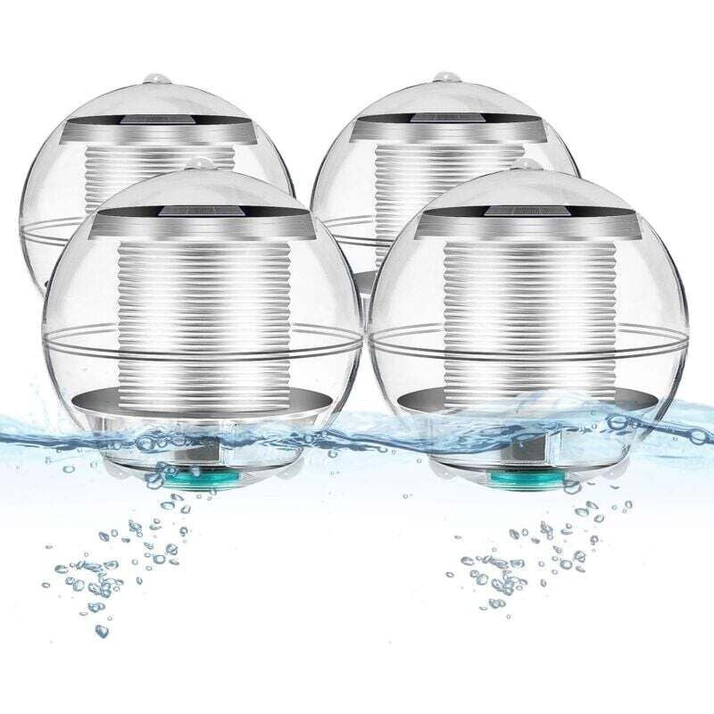 Ulisem Schwimmbadbeleuchtung, Solar-Pool-Schwimmlicht, 7 Farben wechselnde LED-Wasserspielbeleuchtung für Garten, Terrasse, Galerie oder Pool (4