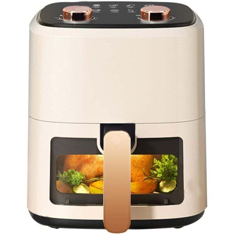 Ulisem Visual Air Fryer, vollautomatisch, multifunktional, rauchfrei, große Kapazität (europäischer Standard 220 V), visuell, 5,5 l